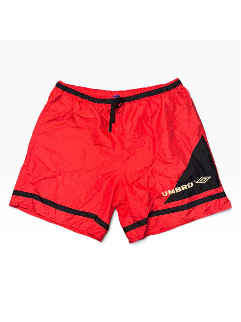 Vintage 90s Umbro Athletic Shorts Size M Red and Black